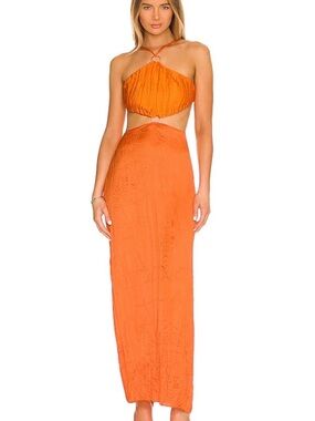 Baobab Cutout Maxi Dress - Halter Ring Detail